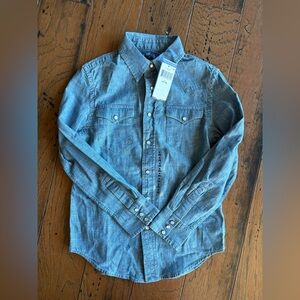 NWT Ralph Lauren denim shirt size 8, cotton